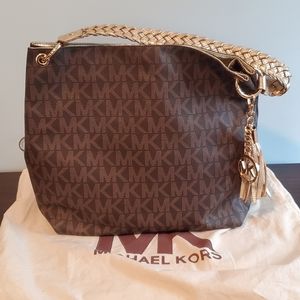 NWOT Michael Kors Brown Leather Shoulder Bag